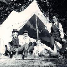 Family Living in a Tent
