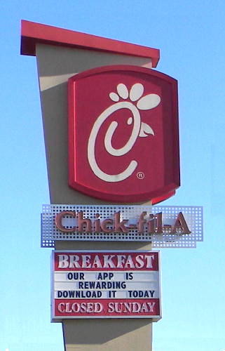 Chick-fil-A Sign