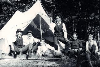 Family Living in a Tent