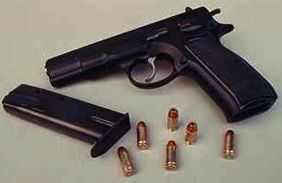 Handgun and Bullets